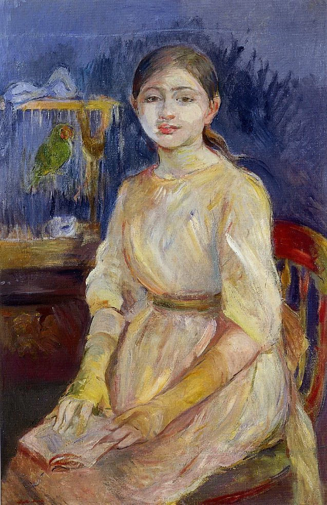 Julie Manet con un pappagallino - National Gallery of Art